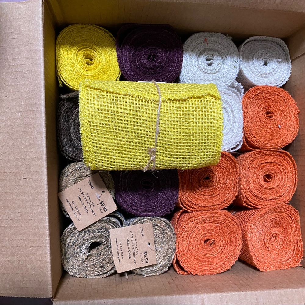 Mainstays Burlap Ribbon - Picture 2 of 7
